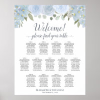 13 Tableau Plafond bleu Dusty Mariage