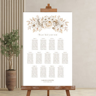 13 Tableau Tableau blanc Mariage floral