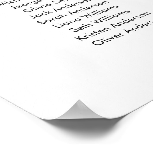 13 Tableaux Bienvenue Tableau des sièges (Coin)