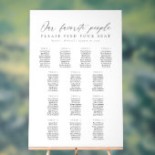 13 Tables Favorite People Acrylic Seating Chart (Neutre)