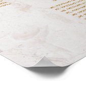 13 Tafel- en weduwenkaart Witte gelilies Poster (Hoek)
