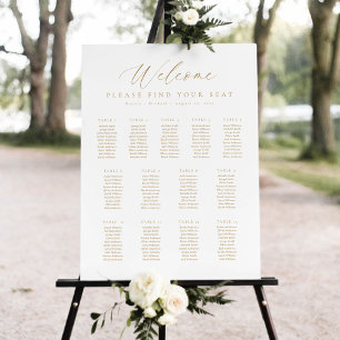 13 Tafels Welkom Zitplaats Chart Poster