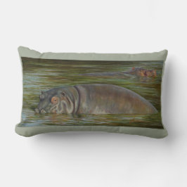 13 x 21-inch hippo-lumbale piloot kussen