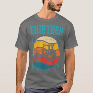 13 Year Old 13th Birthday Tractor Farmer Boys Gir T-shirt