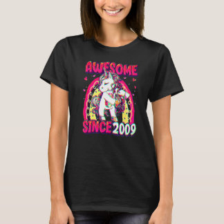 13 Years Old Unicorn Flossing 13th Birthday Girl U T-shirt