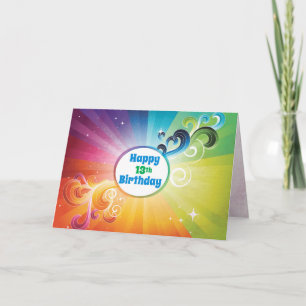 13e anniversaire Carte religieuse Bénédiction arc-