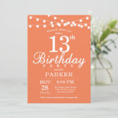 13e anniversaire Invitation Coral (Debout devant)