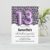 13e anniversaire Invitation de Poster de animal lé (Debout devant)