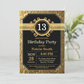 13e anniversaire Invitation Parties scintillant no (Debout devant)