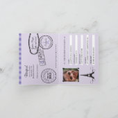 13E Anniversaire Paris Passport Invitation (Intérieur)