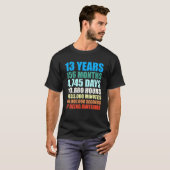 13e Birthday Gift Boy 13 jaar Geweldige T-shirt (Voorkant volledig)