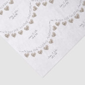 13e bruiloft Jubileum kant hartweefsel papier (Detail)