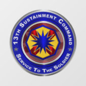 13e Duurzaamheidscommando Raamsticker (Vel)