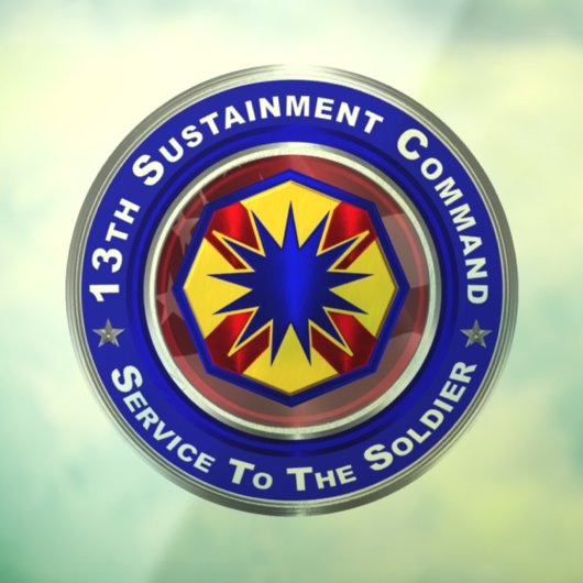 13e Duurzaamheidscommando Raamsticker (Vel 3)