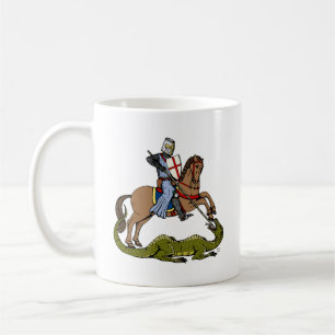 13e eeuw Saint George en de Draak Koffiemok