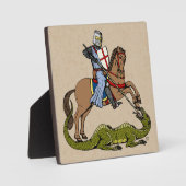 13e eeuw Saint George Fotoplaat (Voorkant)