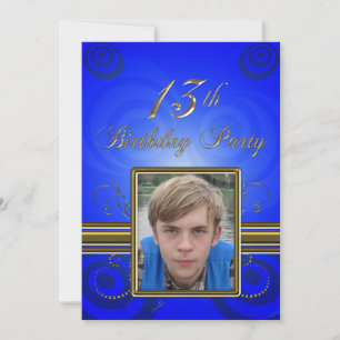 13e fête d'anniversaire Invitation