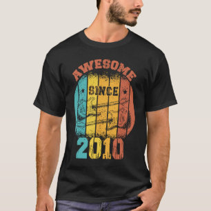 13e  geboortedag 2010 Retro 13 jaar oud Guit T-shirt
