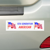 13e generatie Amerikaans Bumpersticker (Op auto)