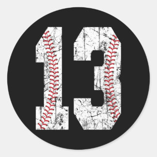 13e honkbal 13 Thirn Ronde Sticker