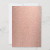 13e, invitation rose gold et rose en marbre (Dos)