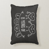 13e Jubileum - Gift Chalk Hearts Decoratief Kussen (Voorkant(Verticaal))