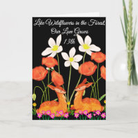 13e Jubileum Wildflower Forest Love Husband