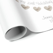 13e lace bruiloft bunting cadeaupapier (Rol Hoek)