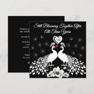 13e Natuur Jubileum Wildflower Kaart voor koppel