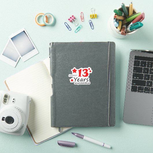 13e trouwdag - 13 jaar Verjaardag Sticker (iPad Cover)