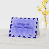 13e trouwdag kaart (Gele Bloem)