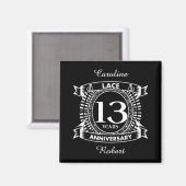 13e trouwdag magneet (Voorkant / Achterkant)