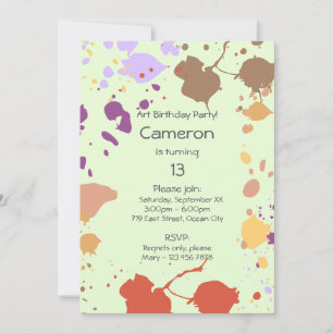 13e uitnodiging van de partij van de geboorte