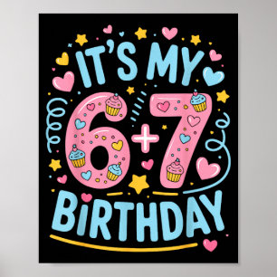 13e verjaardag 13 jaar oud 67 verjaardag grappig 6 poster
