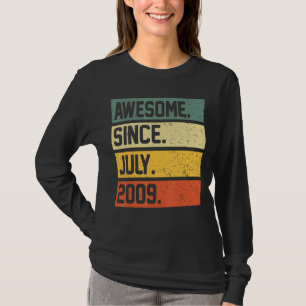 13e verjaardag 13 jaar oud Geweldige sinds juli 20 T-shirt