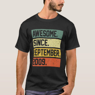 13e verjaardag 13 jaar oud Geweldige sinds septemb T-shirt