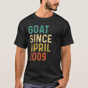 13e verjaardag 13 jaar oud GOAT sinds april 2009 T-shirt