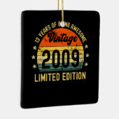 13e verjaardag  2009 beperkte uitgave keramisch ornament (Rechts)