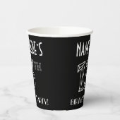 13e verjaardag: Art Deco Style + aangepaste naam Papieren Bekers (Links)