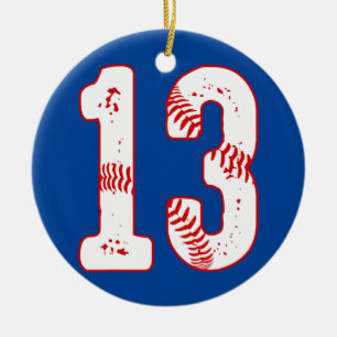 13e verjaardag Baseball Player 13 jaar Keramisch Ornament