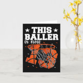 13e verjaardag Basketbal Boys Kaart (Gele Bloem)