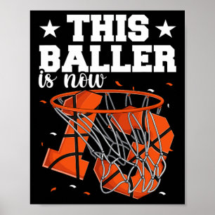 13e verjaardag Basketbal Boys Poster