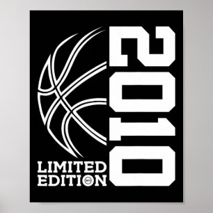 13e verjaardag Basketbal Limited Edition 2010 Poster