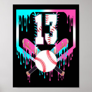 13e verjaardag Bysebyll Home Plate Drip Ijs 1 Poster