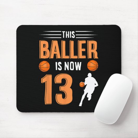 13e verjaardag Bysketbyll - Deze Byller is nu 13 Muismat (Met muis)