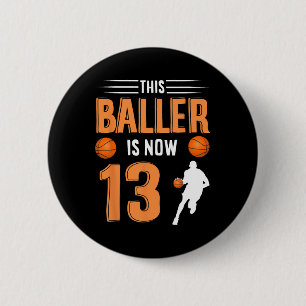 13e verjaardag Bysketbyll - Deze Byller is nu 13 Ronde Button 5,7 Cm
