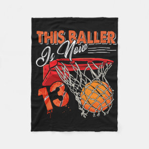 13e verjaardag Bysketbyll Fun 13 jaar oude Kinder  Fleece Deken