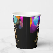 13e verjaardag Confetti van de Zwarte Partij en de Papieren Bekers (Rechts)