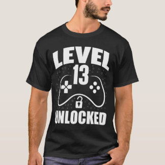 13e verjaardag Gamen Gamer 13 jaar oud Verjaardag  T-shirt