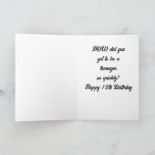 **13E VERJAARDAG** HOE IS DAT GEBEURD???? KAART (Binnen)